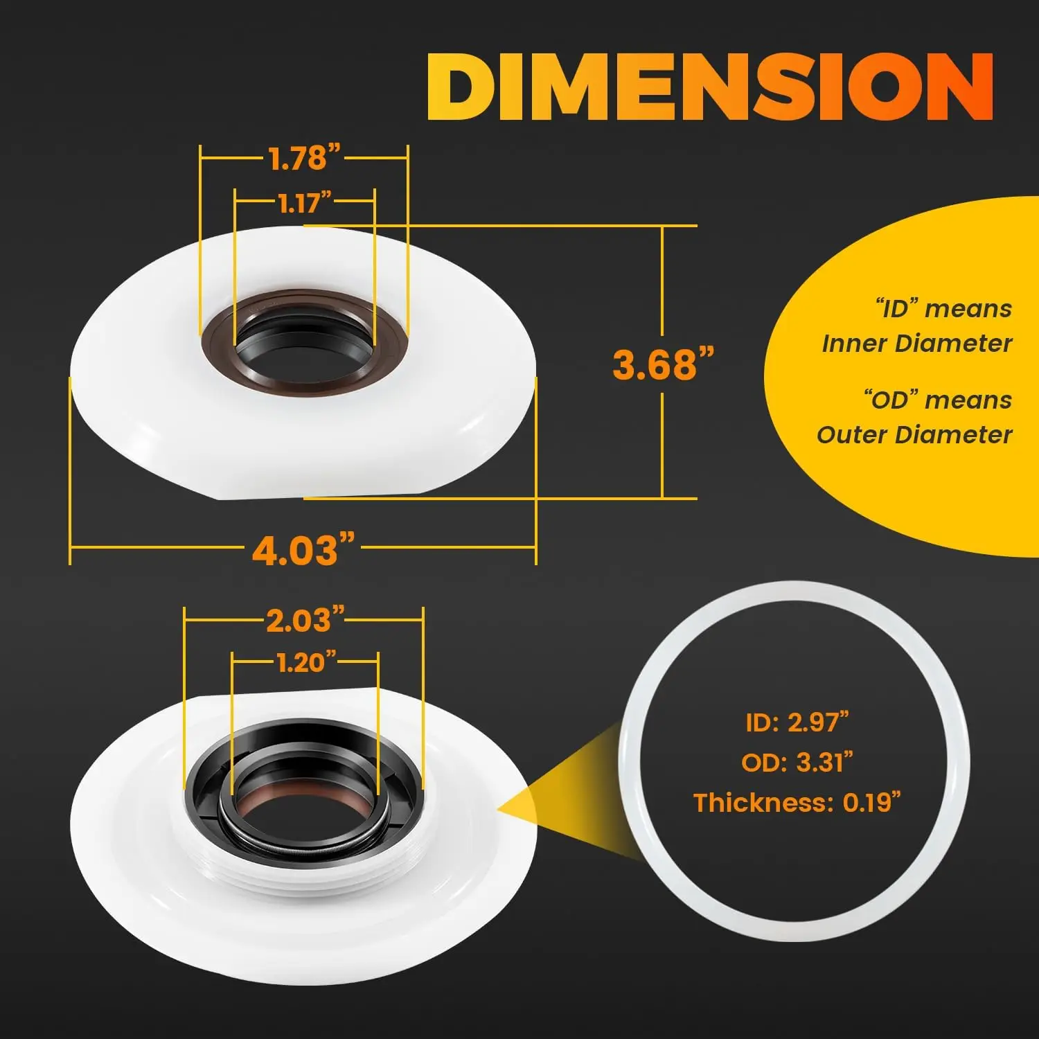 Замена для VCM 44/40/25 уплотнение чаши низкопрофильный резак уплотнитель миксера