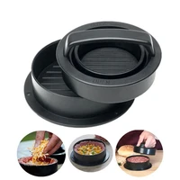 abs hamburger maker hamburger press round shape non stick chef hamburger meat chops grill hamburger patty press maker mold