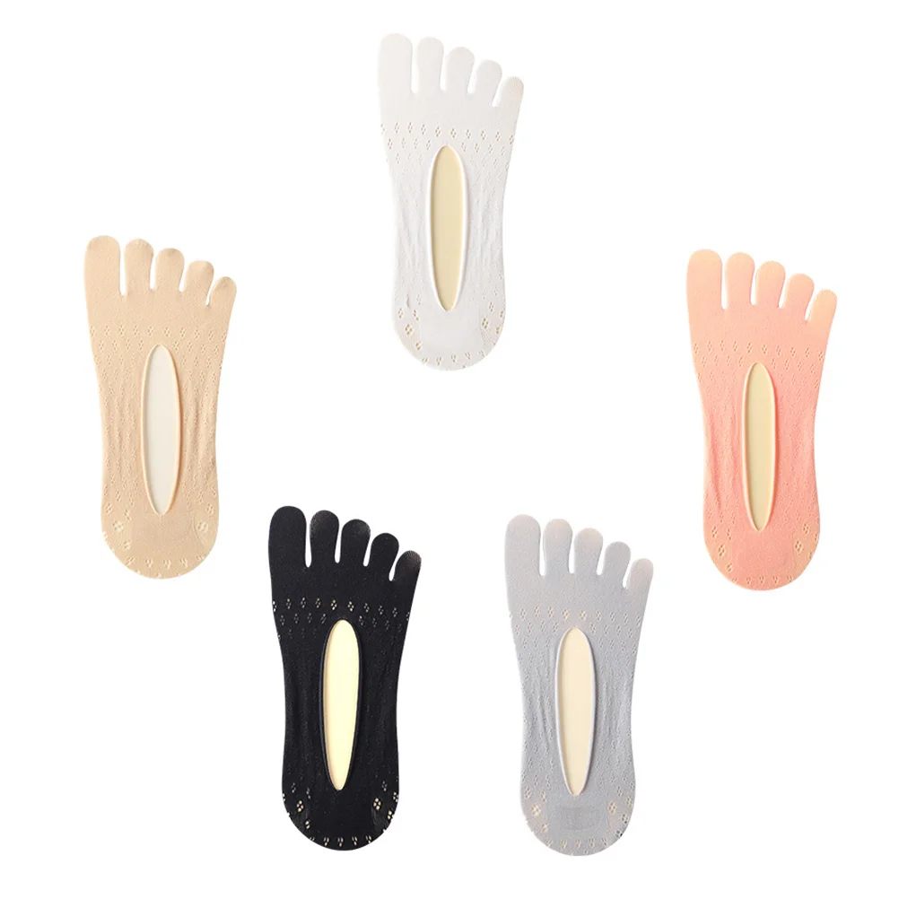 

Socks Toe Women Five Finger Invisible Running Yoga Woman Crew Athletic Fingers S Cut Low Sports Fashion Show Grip Boat No Sock