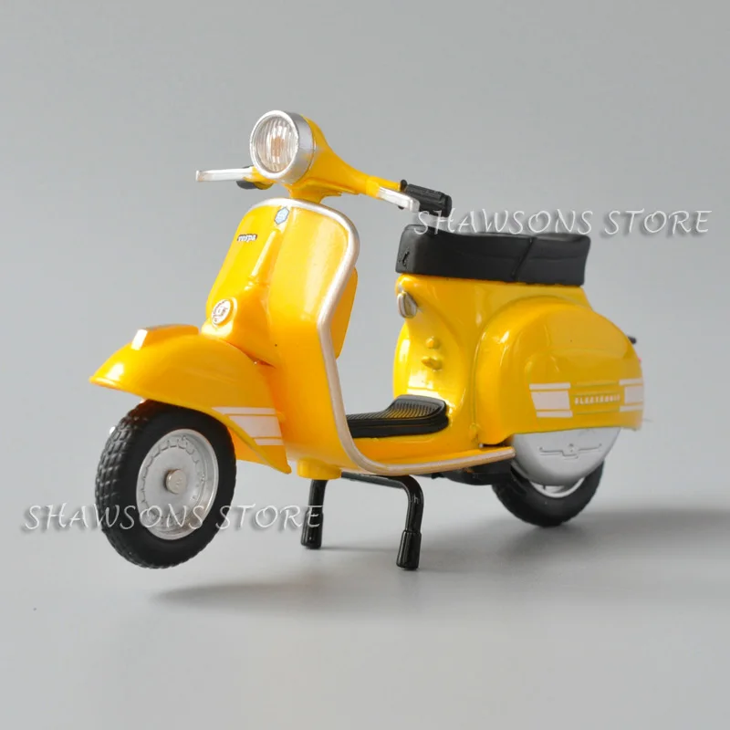 Масштаб 1:18 литая модель мотоцикла Игрушка 1976 Vespa 200 ралли в желтом цвете