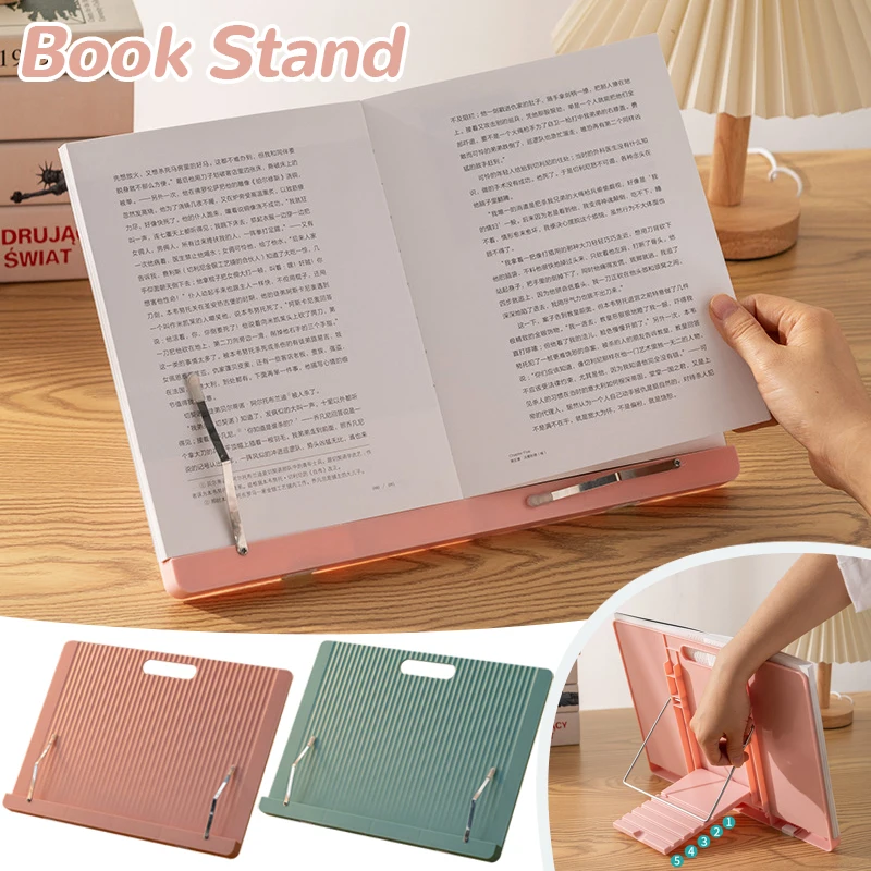 Регулируемая портативная подставка для чтения книг полка рецептов складной