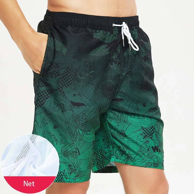 

Быстросохнущая мужская пляжная одежда, женский купальный костюм, мужской купальный костюм с принтом 2022, летние пляжные штаны для плавания, ...