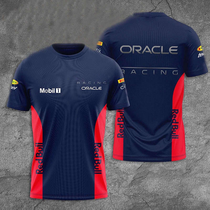 

2023 Summer New F1 Formula One Motorsport Bulls T-shirt Hot Selling Men's and Women's Sports Short Sleeve Fashion 3D Print 6XL