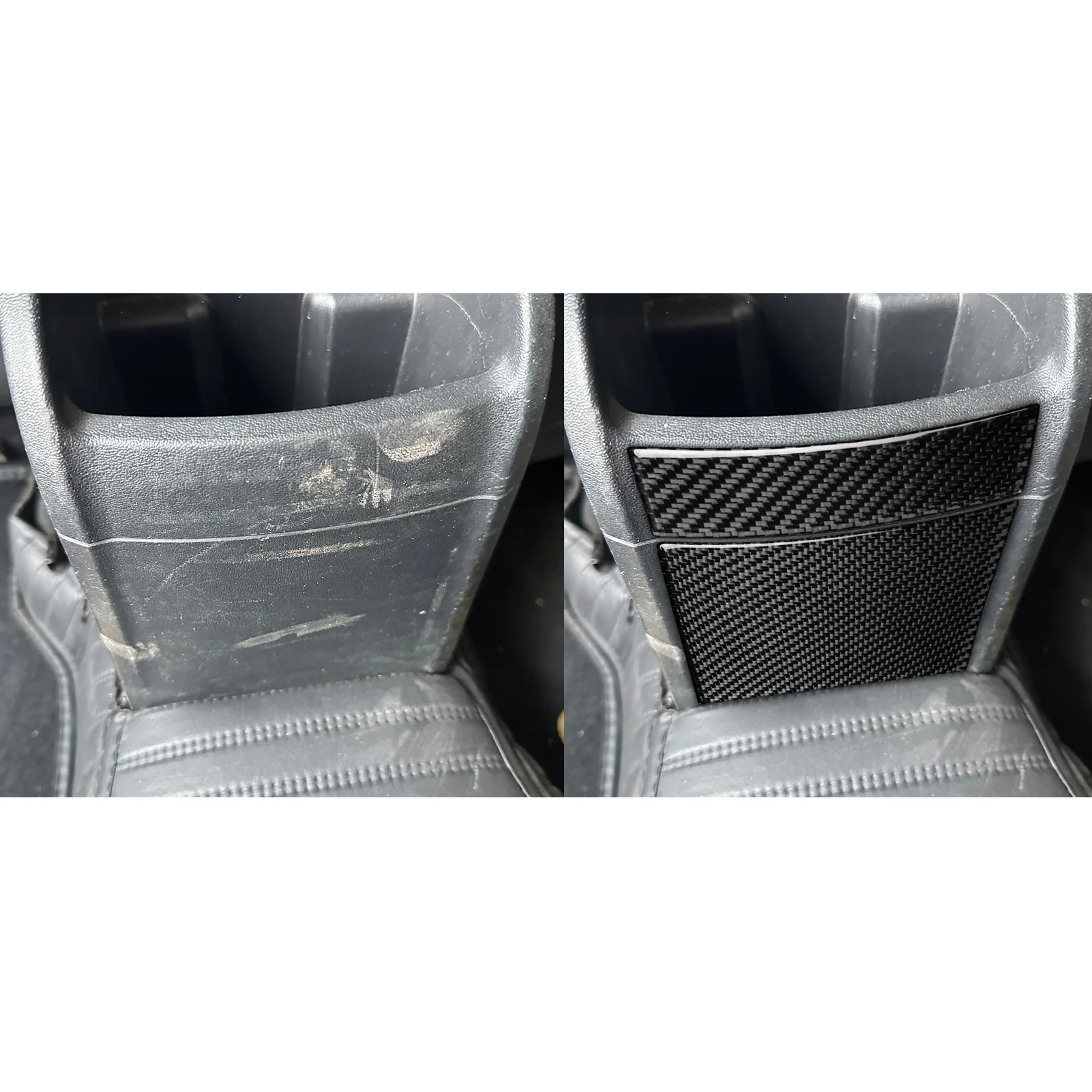 Фото Для SEAT Leon MK2 1P Cupra FR 2005–2012 Внутренняя панель защиты от ударов на заднем сиденье / 3K углеродное волокно + смола / 3 мм против царапин №1