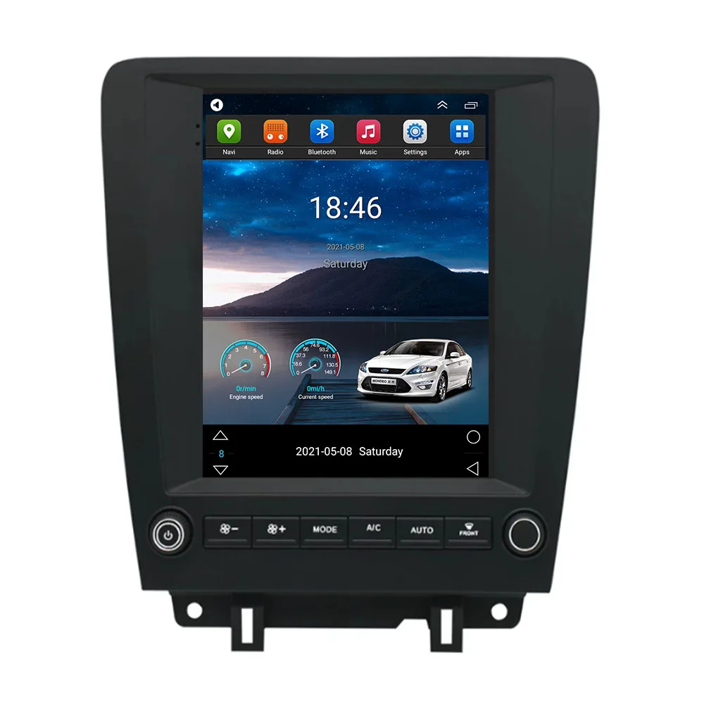 

For Tesla Style 2Din Android 12 Car Radio For ford mustang 2010-2035 Multimedia Video Player GPS Stereo Carplay DSP RDS Camera