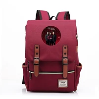 the vampire diaries backpacks for teenager boys girls student school bags unisex laptop backpack travel daypack mochila