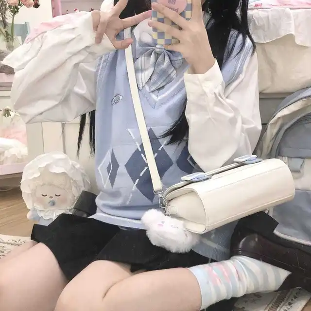 Oversized Harajuku Knitted Vest 5