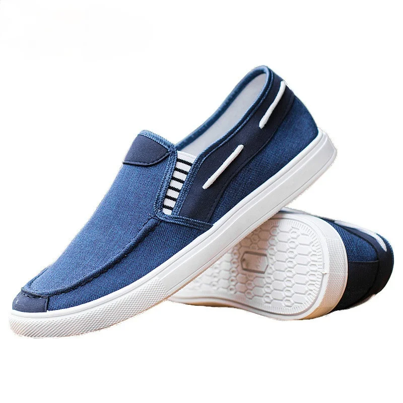 

Men Loafers Flats Canvas Shoes Men's Slip-on Casual Shoes Breathable Light Man Sneakers Daily Walking Shoes Zapatos Casuales