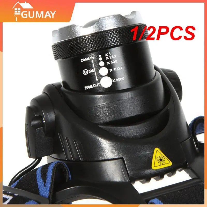 

1/2PCS Headlight XML L2 LED Headlamp Zoomable Head Lamp Torch 5000lumens Powerful Rechargeable LED Flashlights for Hunting