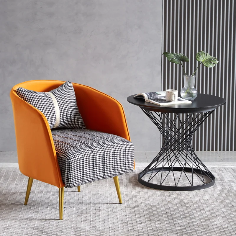 

Одноместный стул для гостиной, удобная нордическая Современная дизайнерская мебель для дома