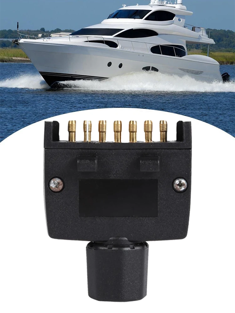 

7 Pin AU Flat Plug Male Connector For Caravan Trailer Adapter Boat Quick Fit Provides Connections For Indicators, Side Lights
