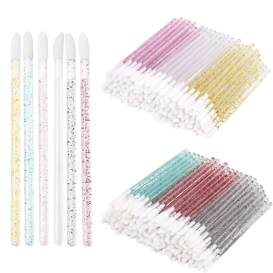 

5/50 Pcs Disposable Lip Brush Eyelash Makeups Brushes Lash Extension Mascara Applicator Lipstick Wands Set Cosmetic Makeup Tools