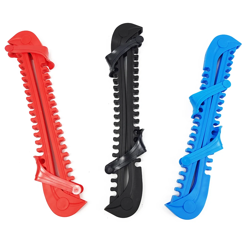 

2x Ice Skate Blade Covers Hockey Shoe Blade Covers With Adjustable Buckle Blade Guard Ice Hockey Skate Shoe Cover Protective