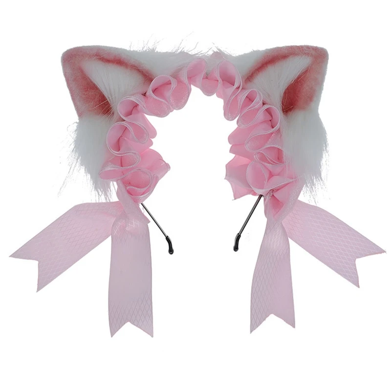 

Cartoon Ear Hair Hoop Cute Photoshoot Hair Holder Festival Party Headwear
