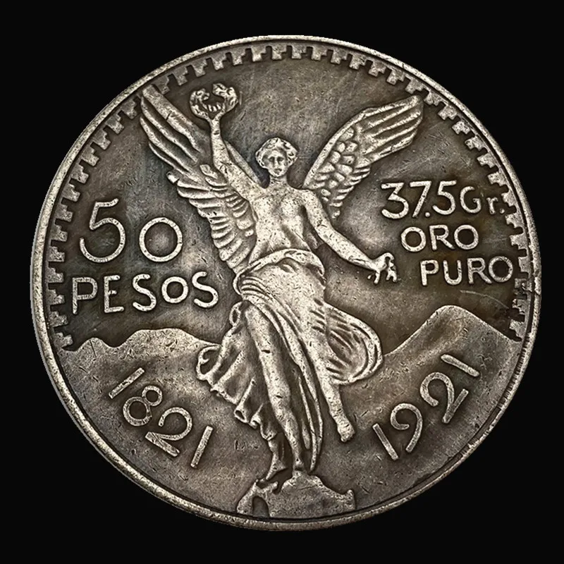 

1921 Spanish Angel Statue of Liberty Old Antique Old Copper and Silver Coins Collection Craft Silver Dollar Commemorative Coin