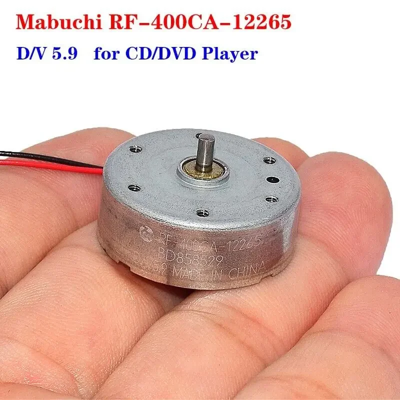 

Mabuchi RF-400CA-12265 Motor D/V 5,9 DC 3V-6V Mini 24 мм круглый тонкий шпиндель Micro 400 Motor для автомобиля AV CD DVD плеер устройство