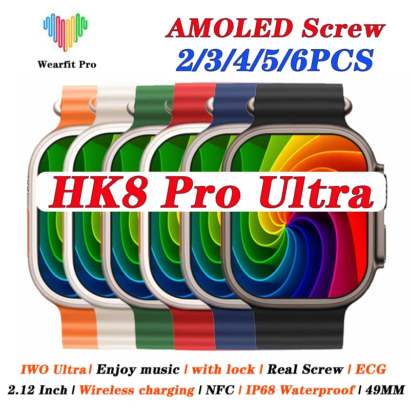 

Смарт-часы HK8 Pro Ultra IWO Ultra Series 8, 49 мм, 2,12 дюйма, HD-экран