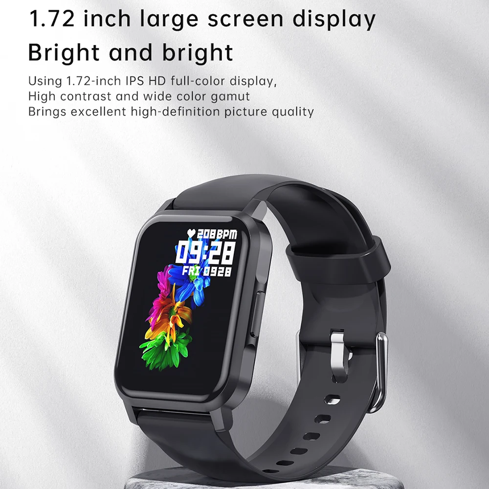 

Kinglucky Smart Watch Men's HD Screen Heart Rate Monitor Women's Smart Watch 2022 IP67 Waterproof Fitness Tracker for Android