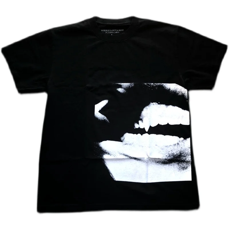 

Playboi Carti WHOLE LOTTA T Shirts T-Shirt Hip Hop INS Skateboard Street Cotton T-Shirts Tee Top Y2K