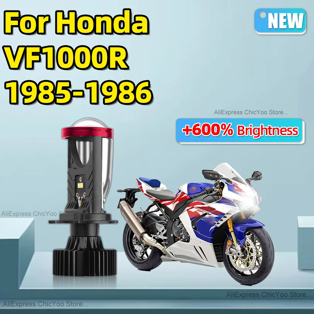 Для Honda VF1000R 1985 1986 1 шт. 15000LM LED H4 мотоциклетная фара прожекторная линза лампа CSP