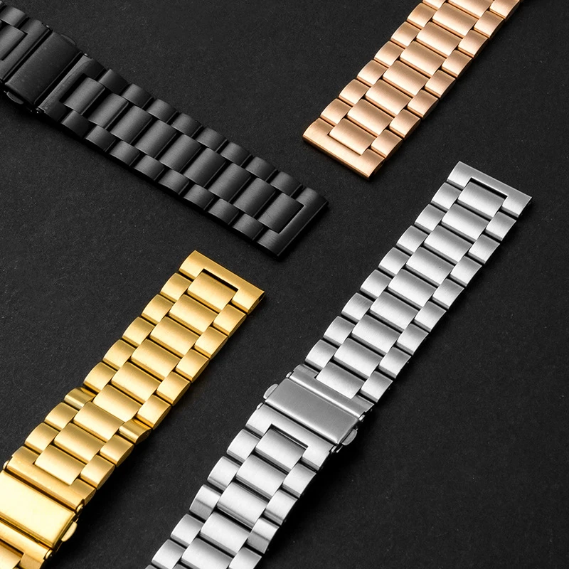 Фото Ремешок из нержавеющей стали для Samsung Galaxy Watch 7 6 5 4 40 мм 44 мм, браслет 6Classic 43 мм 47 мм 5 Pro, металлический браслет 22 20 мм №4