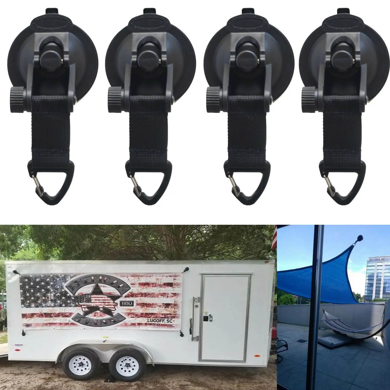 

Outdoor Suction Cup Anchor Securing Hook Tie Down Caravan Camping Tarp As Car Side Awning Pool Tarp Tent Securing Hook Universal
