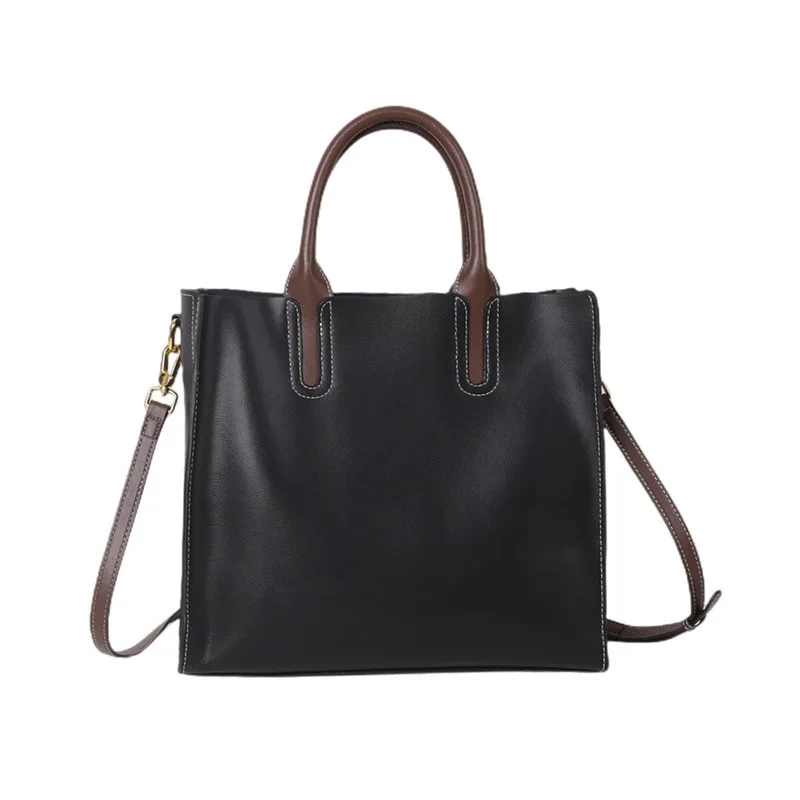 

Real Genuine Leather Bag Luxury Designer Top Handle Woman Handbag Fashion Ladies Cowhide Shoulder bags