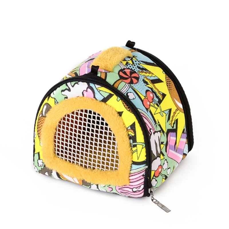 

Portable Small Pet Travel Bag Hamster Carrier Breathable Outdoor Hedgehog Bag