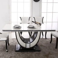 korean style dining table and chair combination european style dining table simple modern small family rectangular dining table