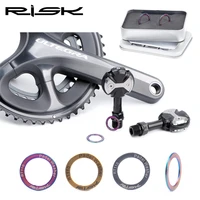 risk bicycle pedal washer titanium alloy mountain bike pedal extension axis spacer crank ring mtb road cycling accessories rt110