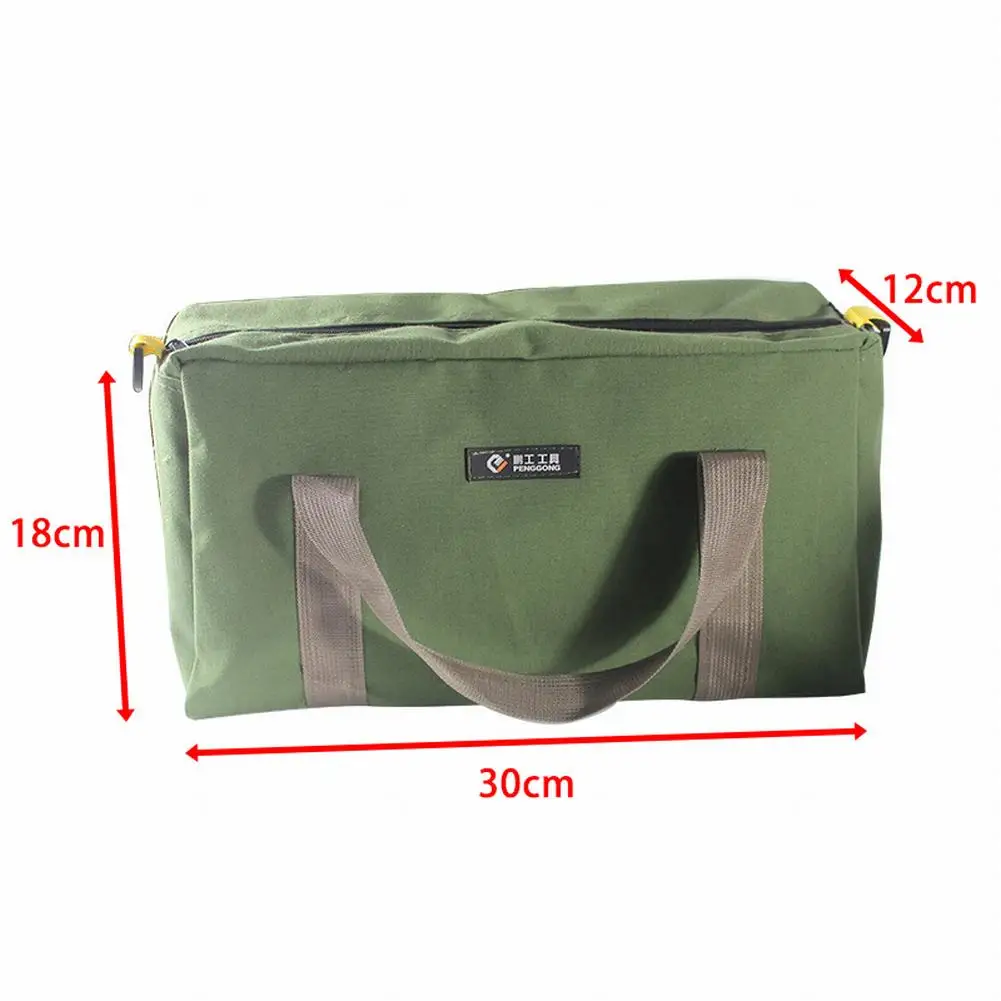 

12/14/16inch Waterproof Bag Portable Storage Toolkit Heavy Duty Canvas Tool Bag For Outdoor Camping Storage Cable Hand Tool