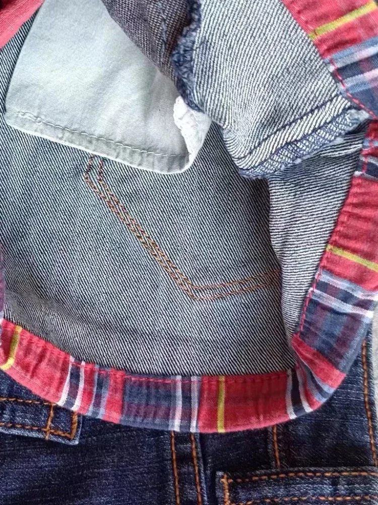 Клетчатые Лоскутные шорты с заниженной талией джинсовые винтажные пикантные