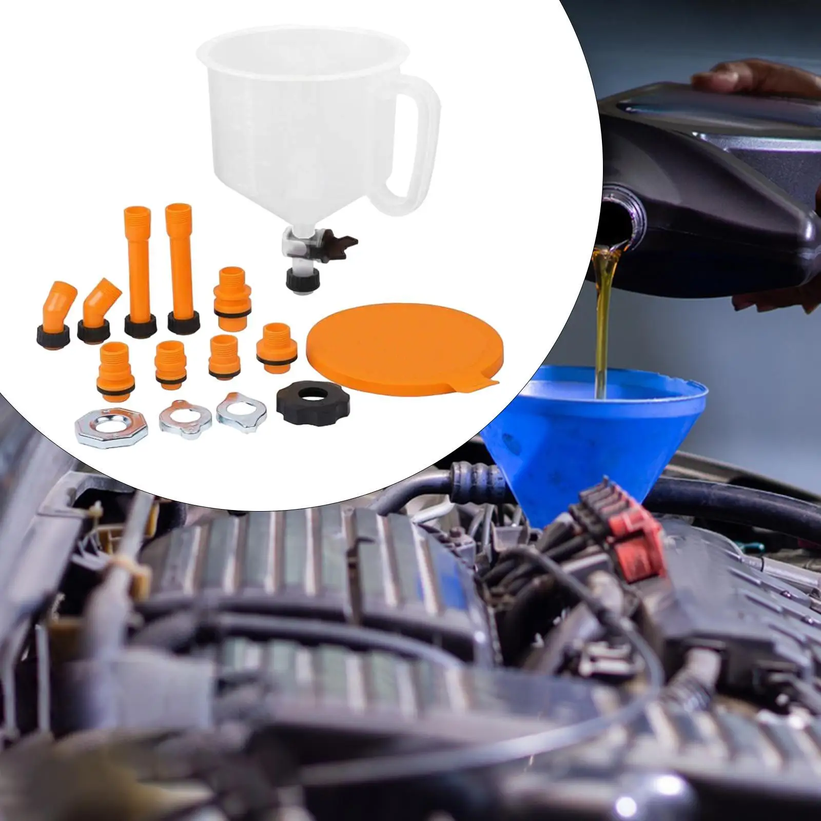 16 шт. универсальный набор воронок для наполнения охлаждающей жидкости радиатора