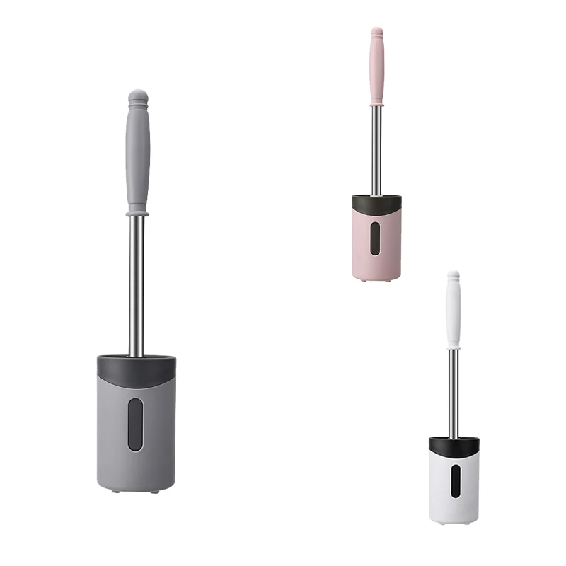 

Держатель для туалетной щетки JHD с длинной ручкой, настенный держатель для чистящей щетки для туалета, ванной, стеллаж для хранения, очистка ...