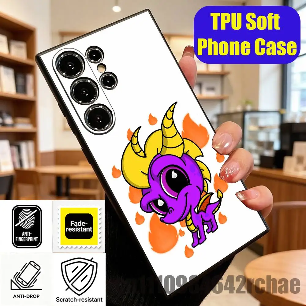 Фото Чехол для телефона «Спайро Дракон» для Samsung S25 S24 S26 S22 S23 S30 S21 Fe Lite Ultra Plus, мягкий чехол на заказ №5