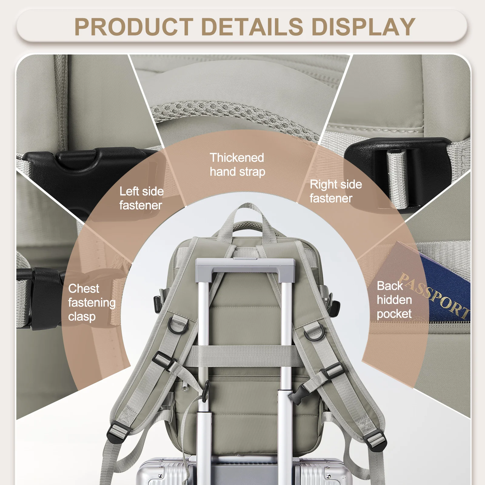 Расширяемый Дорожный Рюкзак Likros Нейлоновая Противоугонная Сумка Для Ноутбука