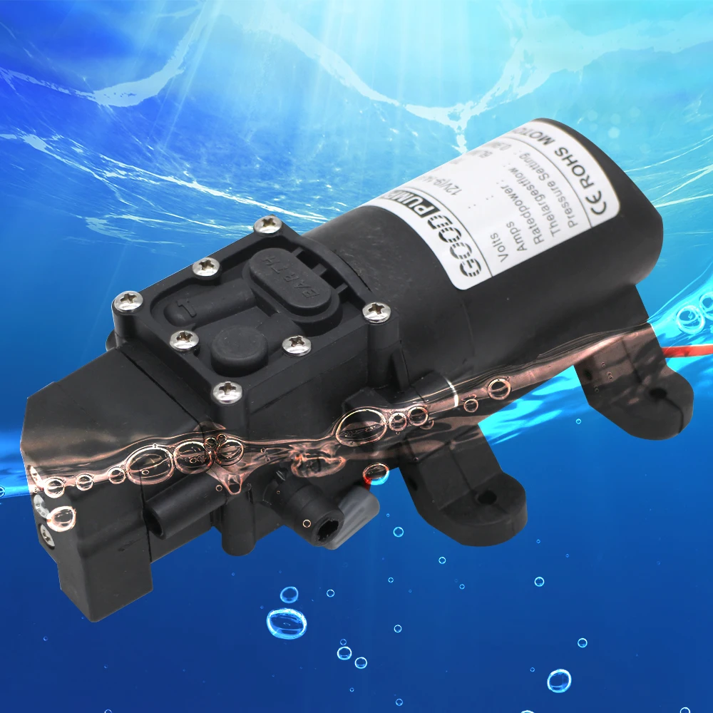 

70W DC12V Micro Electric Diaphragm Water Pump Automatic Switch 5L/Min High Pressure Car Washing Spray Water Pump 0.8Mpa