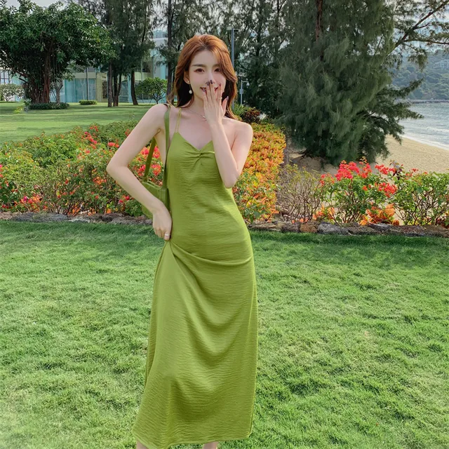 Summer Green Maxi Strap Dress Women 2022 Long Elegant Bodycon Slim Formal  Dresses for Wedding Guest Bridesmaid Birthday Prom - купить по выгодной  цене | AliExpress