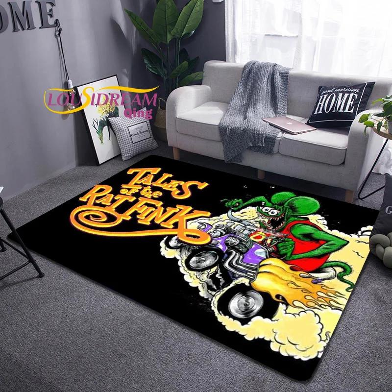 

Крысиный квадратный ретро-ковер, декор для гостиной, пещера, коврик, напольные коврики для кровати, стула, коврик, подарки