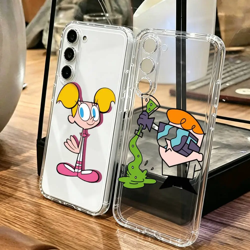 Фото Чехол для телефона с рисунком D-Dexters L-Laboratory для SamsungA10,12,20,21S,30,31,40,50,51,52,70,71, прозрачный чехол №1