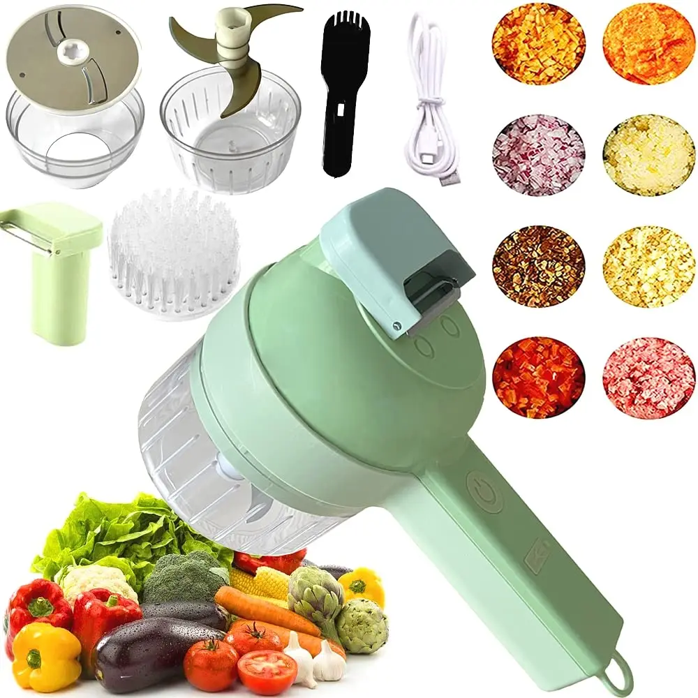 

Ktchen Gadgets 6 in 1 Mini Food Processors Vegetable Onion Garlic Chopper Meat Veggie Cutter Mandoline Slicer for Kitchen Tools