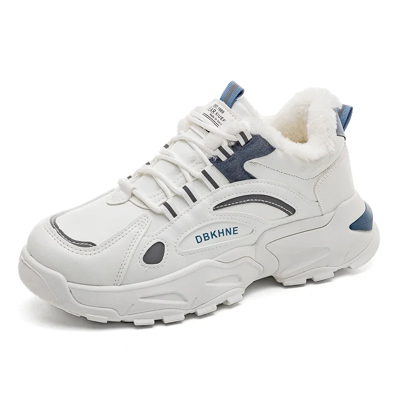 Мужская зимняя теплая хлопковая обувь новинка 2024 классическая модная