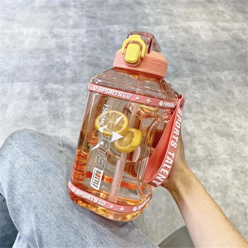 

Ton Ton Bucket Cup Sports Kettles Fitness Tons Bucket Outdoor Exercise Water Bottle 2300ml Water Bottle With Straw Wholesale