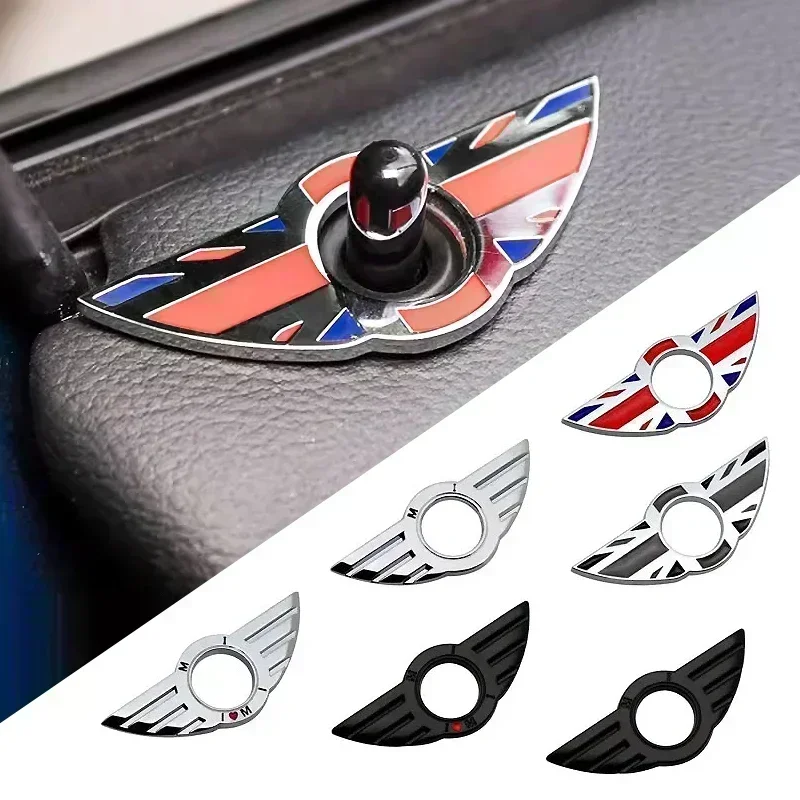 Для BMW Mini Cooper One S JCW R56 R50 R53 F56 R60 Countryman: аксессуары для стайлинга автомобиля, наклейки-эмблемы на дверные замки и крылья (art.: 3920d81aeb271) - 3920d81aeb271