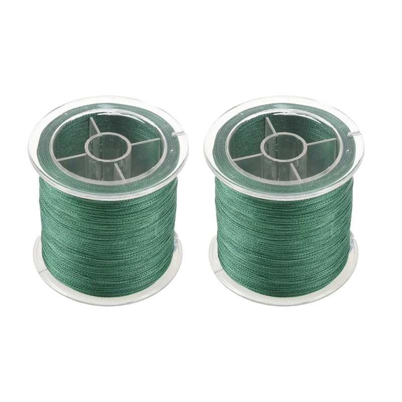 

2Pcs 300M 50LB 0.26Mm Fishing Line Strong Braided 4 Strands High Quality Color:Dark Green