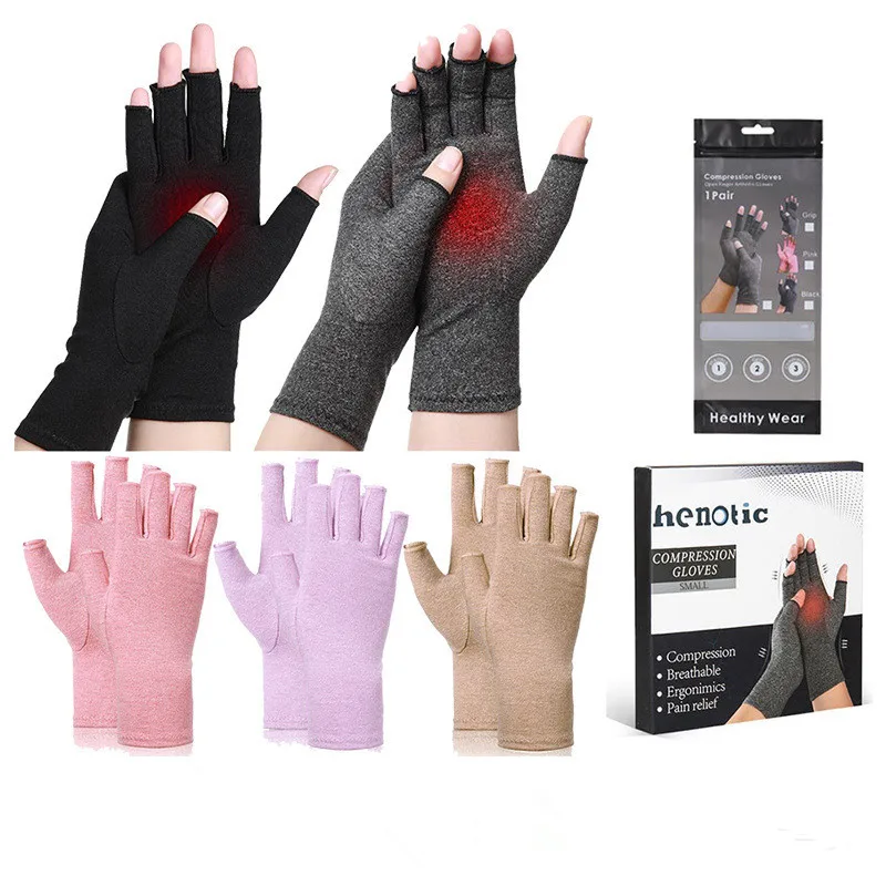 

1 Pairs Gloves Arthritis Gloves Touch Screen Anti Arthritis Therapy Compression Gloves and Ache Pain Joint Relief Winter Warm