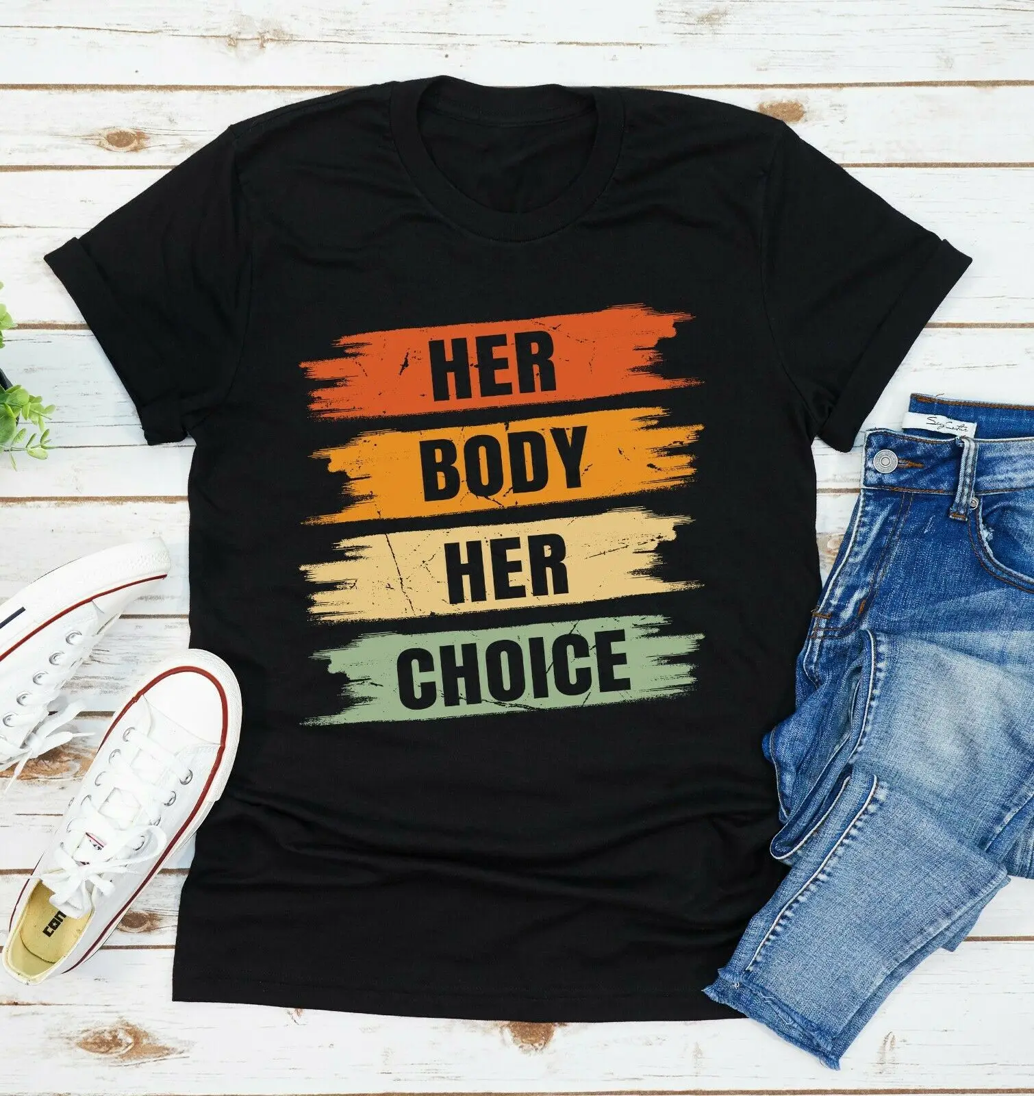 

Her Body Her Choice Reproductive Freedom Print Women T Shirt Short Sleeve O Neck Loose Women Tshirt Ladies Tee Shirt Tops Mujer