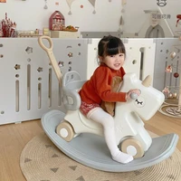 2 in 1 rocking horse yo yo car baby one year old gift toy childrens rocking rocking horse car horse toys for kids ride in toys