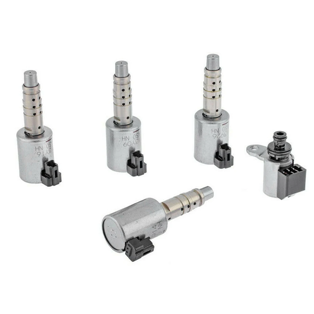 

5 Pcs Solenoid Valve Automatic Components for Vehicle Convenient Transportation and Storage Replacement for JF017E/RE0F10E