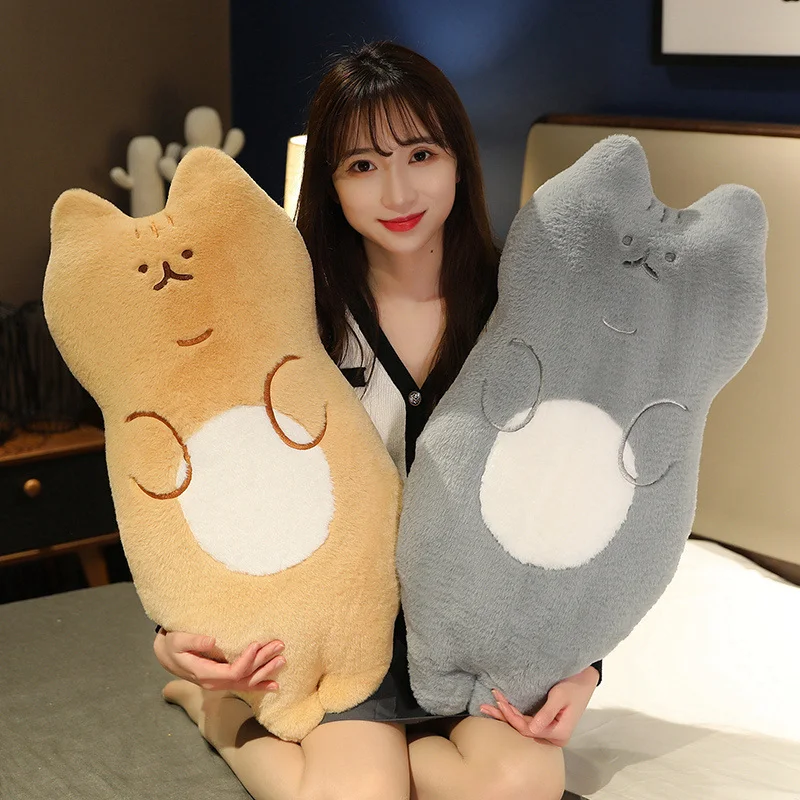 

50cm Cute Soft Long Cat Pillow Plush Toys Stuffed Pause Office Nap Pillow Bed Sleep Pillow Home Decor Gift Doll for Kids Girl